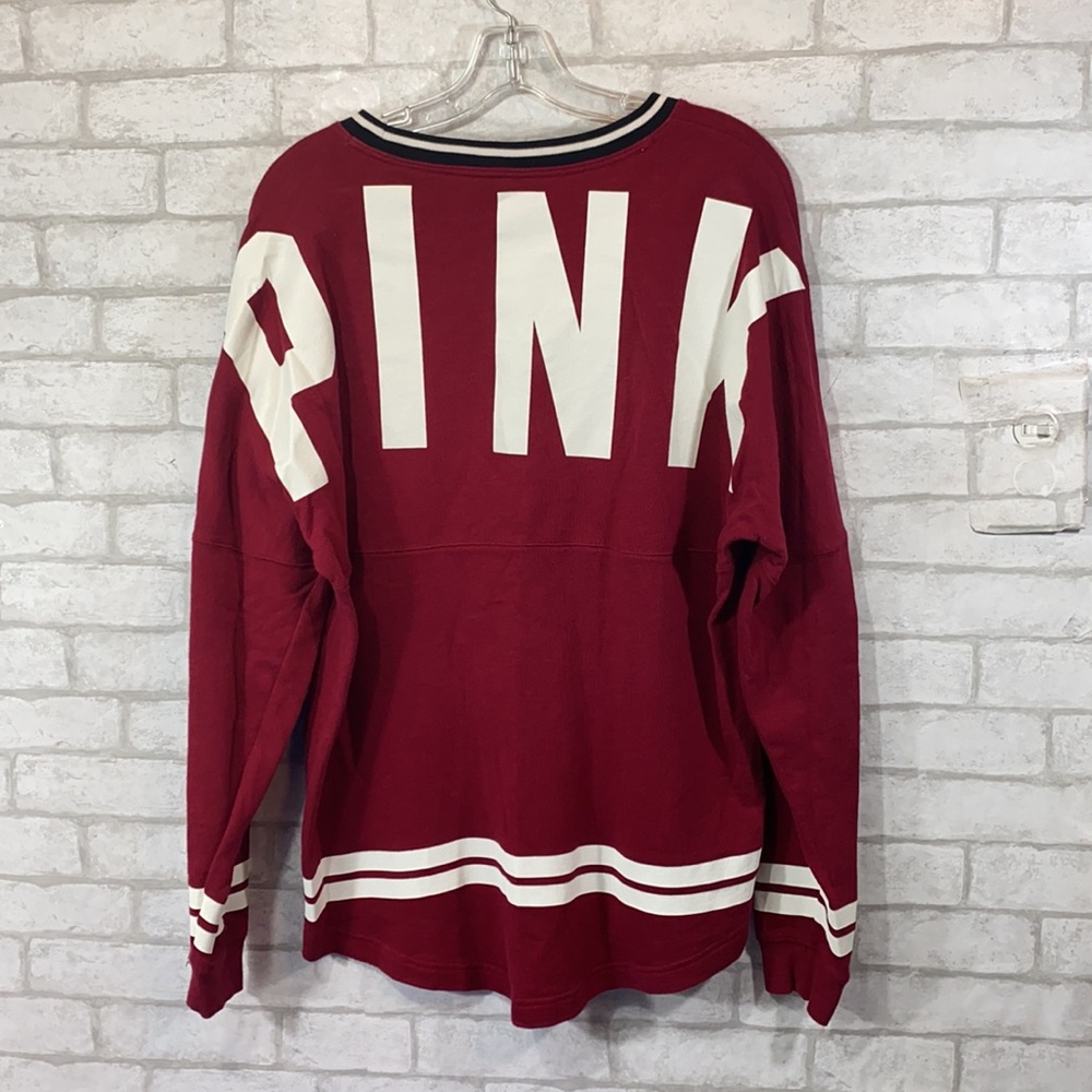 Pink Victoria’s Secret spell out sweatshirt size m